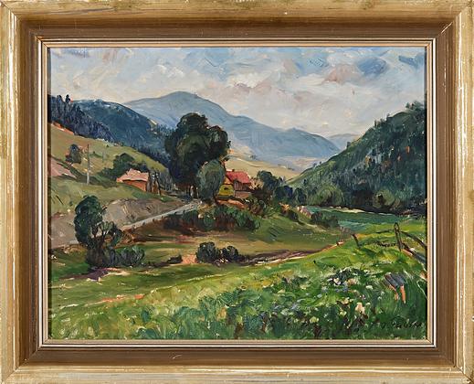Slovenská dolina — Jozef Fabini (maľba)