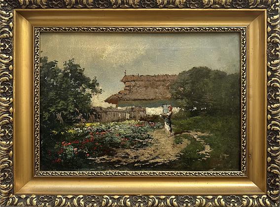 V záhrade — László Neogrády (maľba)