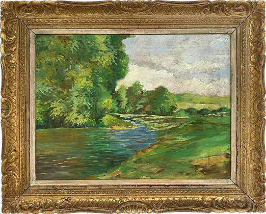Krajina s riekou — Adolf Václavovič (maľba)