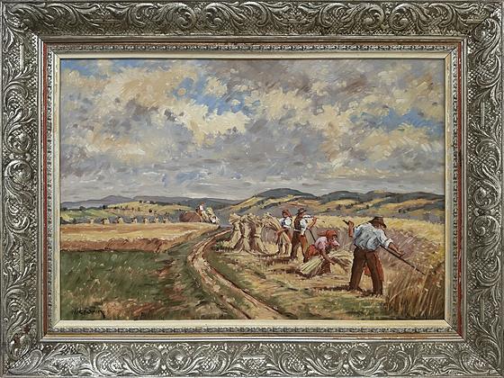 V žatve — Antonín Viktorín (maľba)