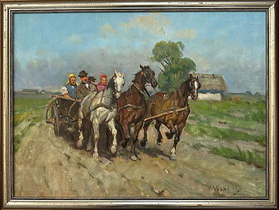 Záprah — János Viski (maľba)